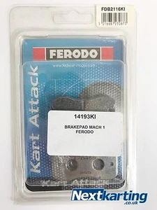 Ferodo Kart Attack Mach 1 Set pastiglie freno / NEXTKARTING - Foto 1 di 2