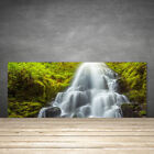 Küchenrückwand aus Glas ESG Spritzschutz 125x50cm Wasserfall Natur