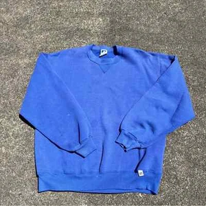 Cuello redondo vintage azul Russell talla grande bien usado - Imagen 1 de 7