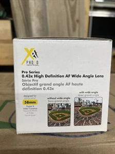 Xit Pro 58mm 0.43x High Definition AF Wide Angle Lens for Digital & video camera - Picture 1 of 3