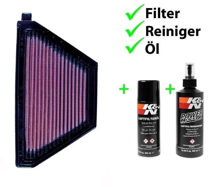 K&N Kit Filtro de Aire KA-5096 + Conjunto para Cuidado Kawasaki En 500 C 1996- - Imagen 1 de 1