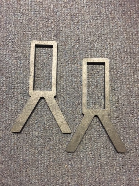 OWL CREEK FABRICATION AR500 Steel Target Pipe Stand 2x4 Holder 3/8" Thick Set of 2 Pieces! USA MADE!!