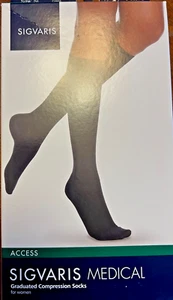 Sigvaris Access Kompressionsstrümpfe für Damen 30-40mmhg 973CMLW66 Crispa ML - Bild 1 von 2