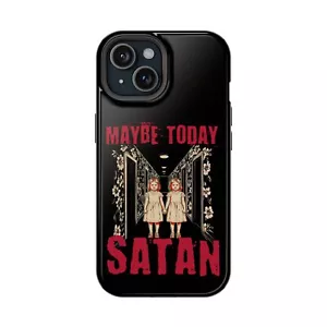 Maybe Today Satan, Horror Themed Humor Halloween Gothic Magnetic Tough Cases - Picture 1 of 113