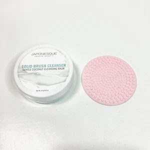 Japonesque Solid Brush Cleaner Coconut Cleansing Balm 0.5oz/14g & Silicone Mat - Imagen 1 de 4