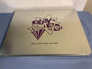 eBay Live 2003 Orlando Florida 7 Pins + Collector's Case - Picture 1 of 3