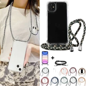 Ochrona Etui na telefon komórkowy do Galaxy S9 S10 S20 Plus Łańcuszek na telefon komórkowy Case z paskiem Sznurek  - Zdjęcie 1 z 49