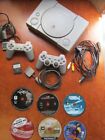 Vintage Playstation 1 PS1 with 2 Controllers &amp; 6 Games