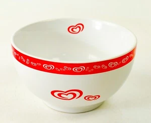 Langnese Müslischale Eisschale Herzen Frühstücks Bowl Snack weiß Unilever 1565 - Bild 1 von 4
