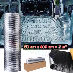 50cmx400cm,2 m² Alubutyl Dämmmatte Selbstklebend Matte Auto Dämmung Dick-2mm. - Bild 1 von 15