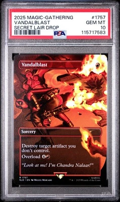 Vandalblast #1757 Reg 2025 Magic The Gathering Deadpool Secret Lair Drop PSA 10 - Image 1 of 2