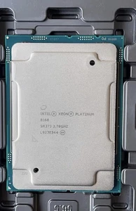 Original Intel Xeon Platinum 8168 SR37J 33M Cache 2.70GHz 24-cores 205W LGA3647 - Picture 1 of 2