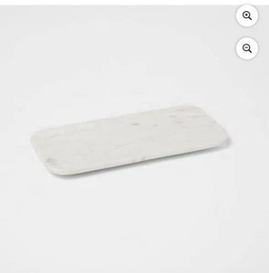 14" x 7" Marmor Servierplatte weiß, einfach auf Arbeitsplatten zu platzieren - Bild 1 von 3