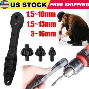 Interchangeable Drill Chuck Key Wrench Ratchet Spanner for Drill Press Clamping - Picture 1 of 18