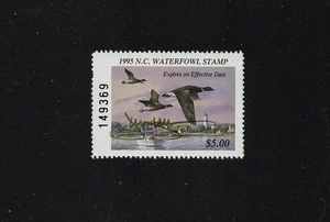NORTH CAROLINA NC13 WATERFOWL DUCK STAMP 1995 MNH PRISTINE ARTIST SIGNED - Picture 1 of 1