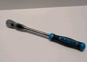 Matco Tools 3/8 Locking Flex Head Ratchet 12.5 Inch Blue USA - Picture 1 of 4