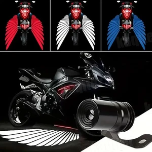 2Pcs Angel Wings Welcome Light For Motorcycle Laser LED Projector Welcome Lights - Picture 1 of 25