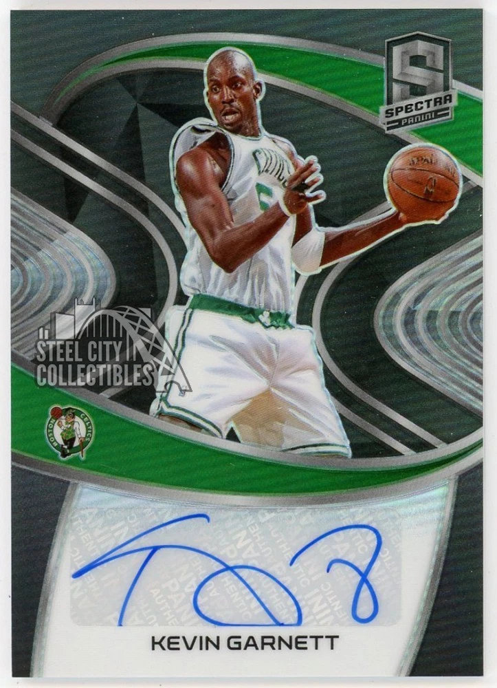 Kevin Garnett Original Autographed Basketball Trading Cards