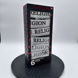 TRUE RELIGION Boxershorts Herren Medium 6er Pack Fly Front NEU - Bild 1 von 7