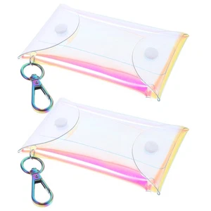 2 pezzi mini portamonete borsa auricolari organizer portachiavi borsa cambio - Foto 1 di 12