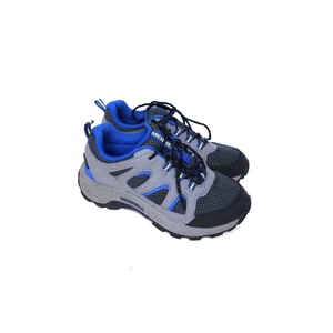 Merrell Oakcreek Sneaker Shoes Boys Size 1 Gray Black Waterproof Low Lace Hiking - Picture 1 of 9