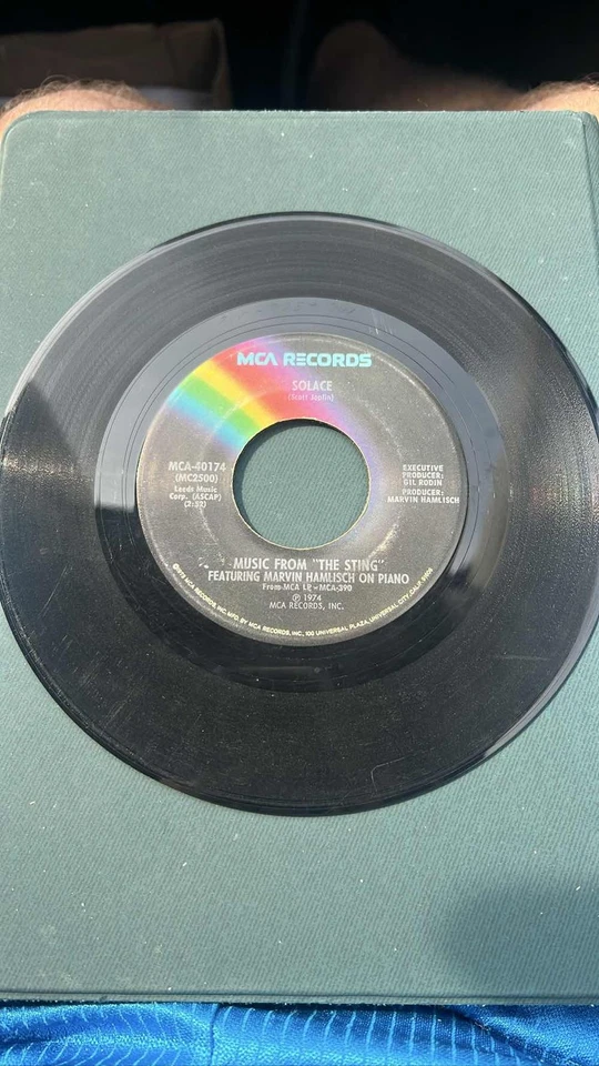 Marvin Hamlisch Solace Music From The Sting 45 RPM 7" Vinyl MCA-40174 - Image 1 of 1