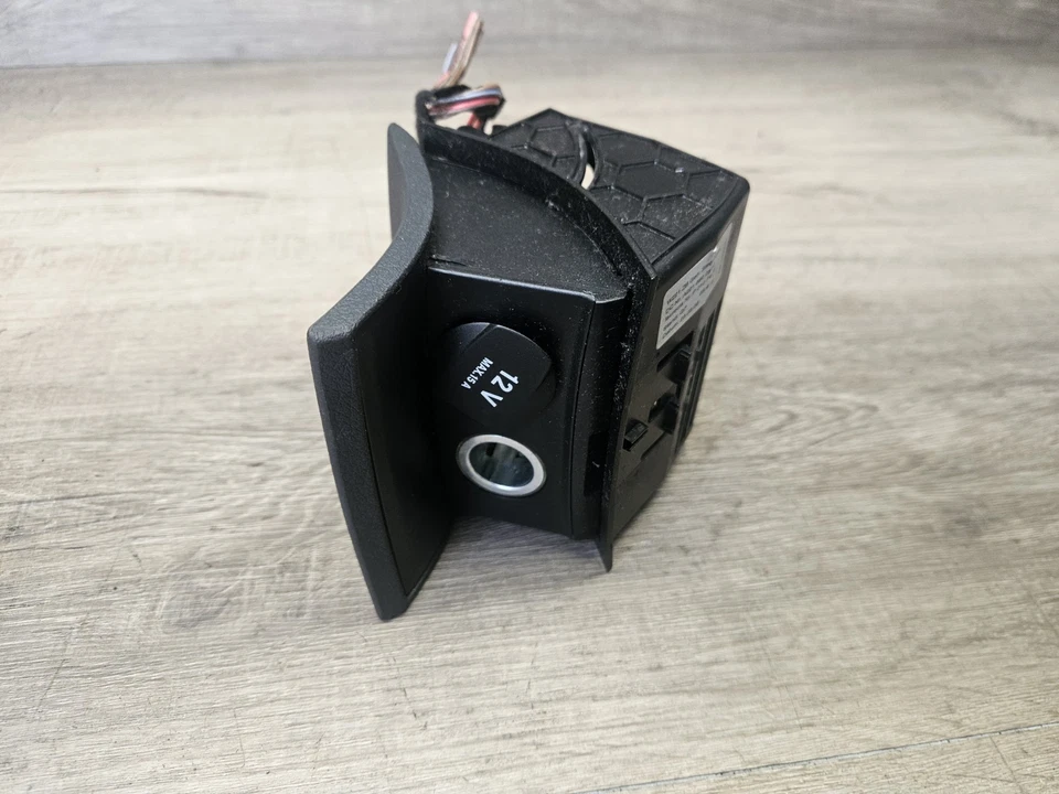 07-13 Mercedes W221 S550 OEM Rear Power Outlet Compartment A2216802550 Black oem - Image 1 of 3