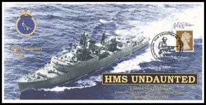 Cubierta de la Segunda Guerra Mundial Able Seaman John Bryant firmada por HMS Undaunted - Imagen 1 de 4