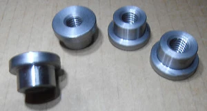 (4)pcs3/8 x 24 THREADED BUNGS 1018 Steel Low Profile - Picture 1 of 9