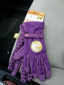 Nuovi Guanti da Giardino Dig It, Proteggi le Unghie Punta delle Dita, Viola, Taglia XL - Foto 1 di 4