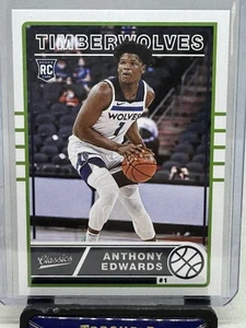 ANTHONY EDWARDS RC 2020-21 PANINI CRONACHE CLASSICI ROOKIE 635 TIMBERWOLVES - Foto 1 di 2
