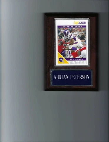 ADRIAN PETERSON PLAQUE MINNESOTA VIKINGS FOOTBALL NFL   C Cover