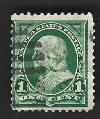 Scott# 279 1c Franklin UPU color series of 1898-99 with Duplex cancel - (A-1) - Image 1 of 2