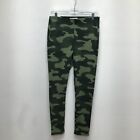 Skinny Girl Womens Green Camo Bailey Seamless High Rise Pull On Jegging 29/8