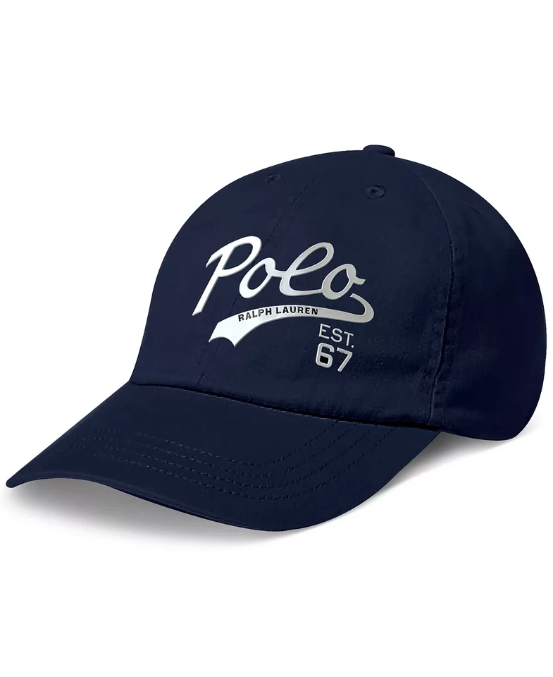Ralph Lauren Polo 67 Baseball Cap Navy Blue Adjustable Snapback Hat