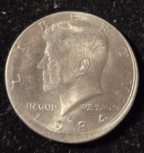 ERROR 1984-P Kennedy Half Dollar Off-Center Struck (Z-0873) - Picture 1 of 2