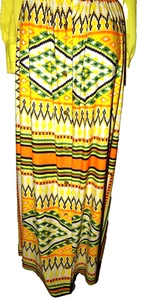 Maxi Falda y Camisa Miss Eileen Muy Vintage 2 Piezas Colorida Bohemia Leer - Imagen 1 de 21