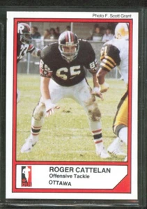 Jogo CFL #35 1984 ROGER CATTELAN Boston College EAGLES Ottawa jinetes rough - Imagen 1 de 2