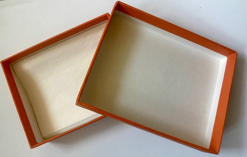 HERMÈS Scatola regalo Hermes custodia presentazione in ottime condizioni con tessuto