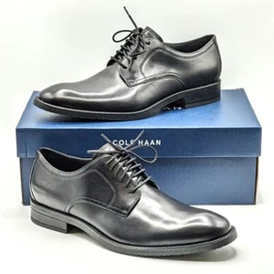 Cole Haan Men’s Leather Modern Essentials Plain Toe Oxford Shoe [Black] - NEW - Picture 1 of 19