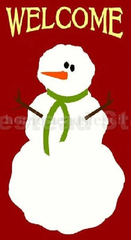 ~ARTÍCULO 4308 J - Plantilla de muñeco de nieve de Navidad BIENVENIDO - Plantillas de Mylar reutilizables Foto 1 de 1