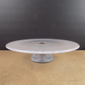 Kosta Boda Limelight Pedestal Cake Stand Goran Warff 12.5" x 3" VGC Sweden Glass - Picture 1 of 5