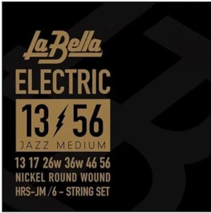 La Bella HRS-JM Jazz Medium Nickel Round Wound Electric strings 13-56 - Picture 1 of 2