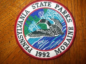 1992 4" ORIGINAL MORAINE STATE PARK PATCH - Picture 1 of 1