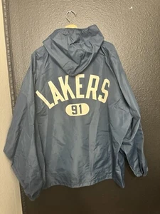 Vintage 80s Champion Windbreaker Lakers Jacket Talon Zipper Navy Blue Rare - Picture 1 of 14
