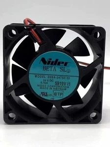 NIDEC D06A-24TS5 05 6025 DC24V 0.10A 6CM 2-pin Inverter Cooling Fan - Picture 1 of 3