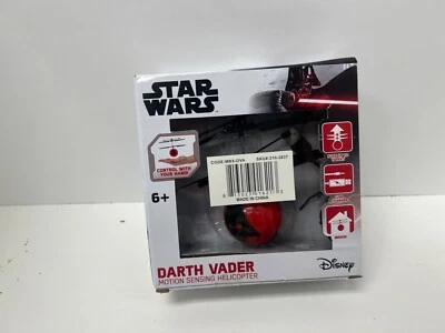 Star Wars Darth Vader Motion Sensing Helicopter. RC Hand Control Disney NEW!   - Image 1 of 4