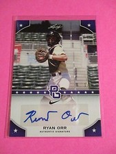 2015 Leaf Perfect Game, national Showcase Autograph PURPLE 1/1 Ryan Orr, SDSU