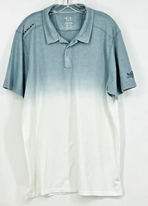 Oakley Golf Polo Shirt Men's Short Sleeve Golf Gradient Ombre 2xl/TTG GRAY WHITE - Picture 1 of 8