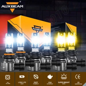 AUXBEAM LED Headlight Hi/Lo 6500K Fog Lights 3000K For Chrysler PT Cruiser 01-05 - Picture 1 of 12